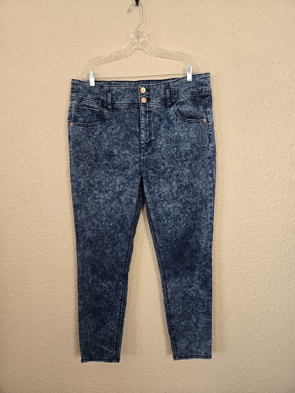 No Boundaries Blue Camo Jeans Plus Size 21 New #2B248